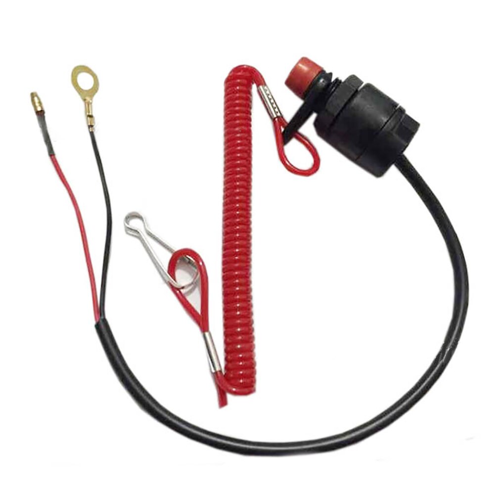 Emergency Kill Stop Switch Button Cut Off Motor Outboard Boat Lanyard Tether Safety Accessories Practical