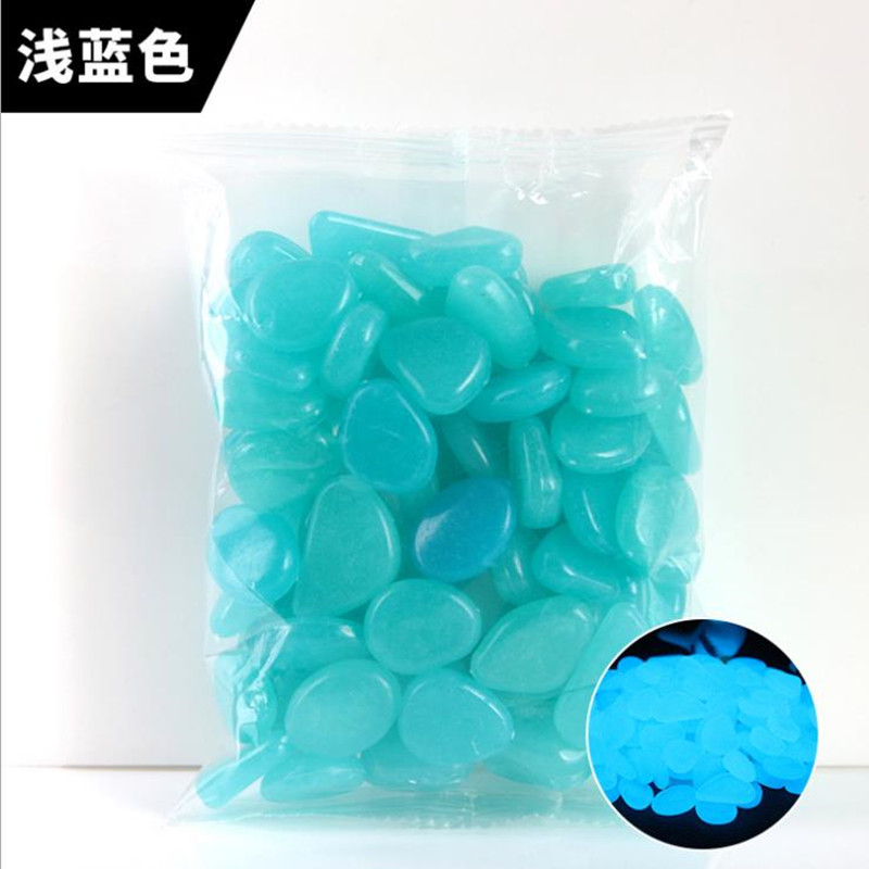 50/100Pcs Lichtgevende Kunstmatige Steentjes Glow In Dark Stone Huis Tuin Decoratie Fluorescent Kunstmatige Steen Voor Aquarium Fish: 50pcs / 3