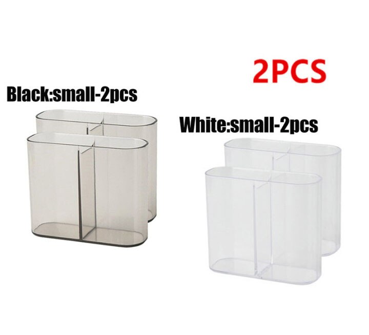 Scatola di immagazzinaggio del bagno di trucco di plastica organizzatore cosmetico Desktop Make Up custodia per gioielli articoli vari organizzatore per contenitori da tavolo: Blu profondo