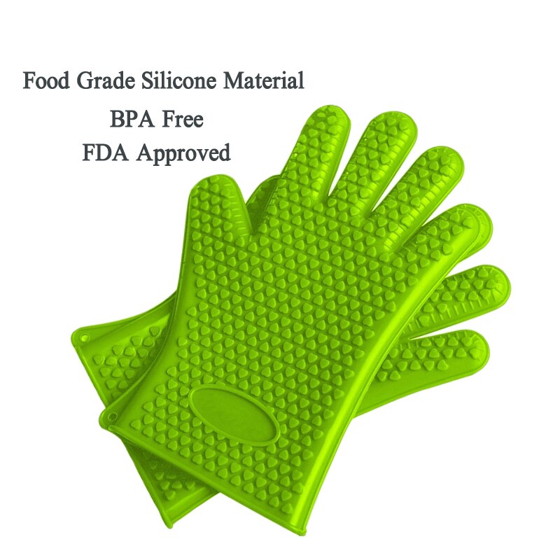 Gant de cuisson en Silicone | 1 pièce, résistant à la chaleur, gant de cuisson, gant de cuisson, gant de cuisine pour micro-ondes