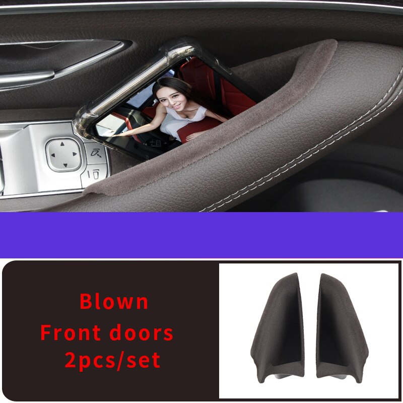 Door storage box for Mercedes gle w167 gls w167 x167 gle carbon gle gle 350/amg 450 500e amg ixterior accessories: blown front 2pcs