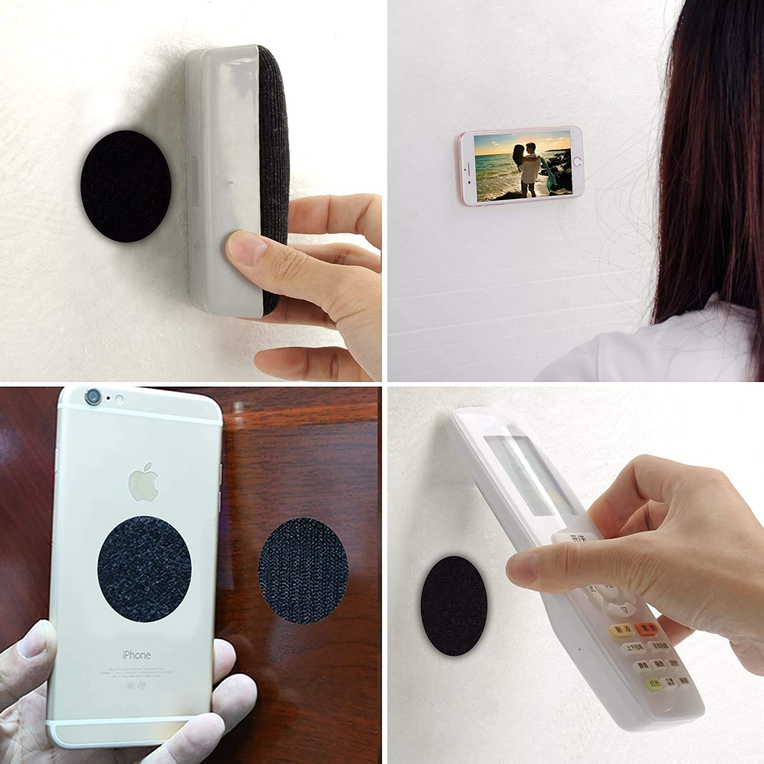 30 Paar doppelseitige selbst klebende Aufkleber mit Klett verschluss selbst klebendes Klebeband Teppich mit festem Patch Anti-Rutsch-Griff