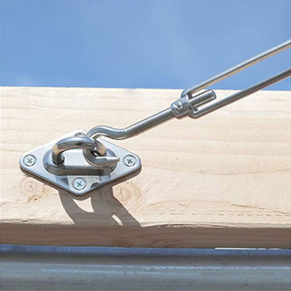 Sonne Sonnensegel Hardware Kit Markise Baldachin Befestigung Installation Accessraies Mit 36 Ft Draht Seil Karabiner Clip Haken Schrauben Silber