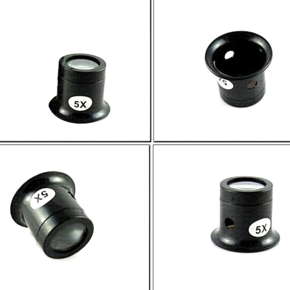Monocular Magnifying Glass 5X/10X Portable Loupe Lens Jeweler Watch Magnifier Tool Eye Magnifier Len Repair Kit Tool