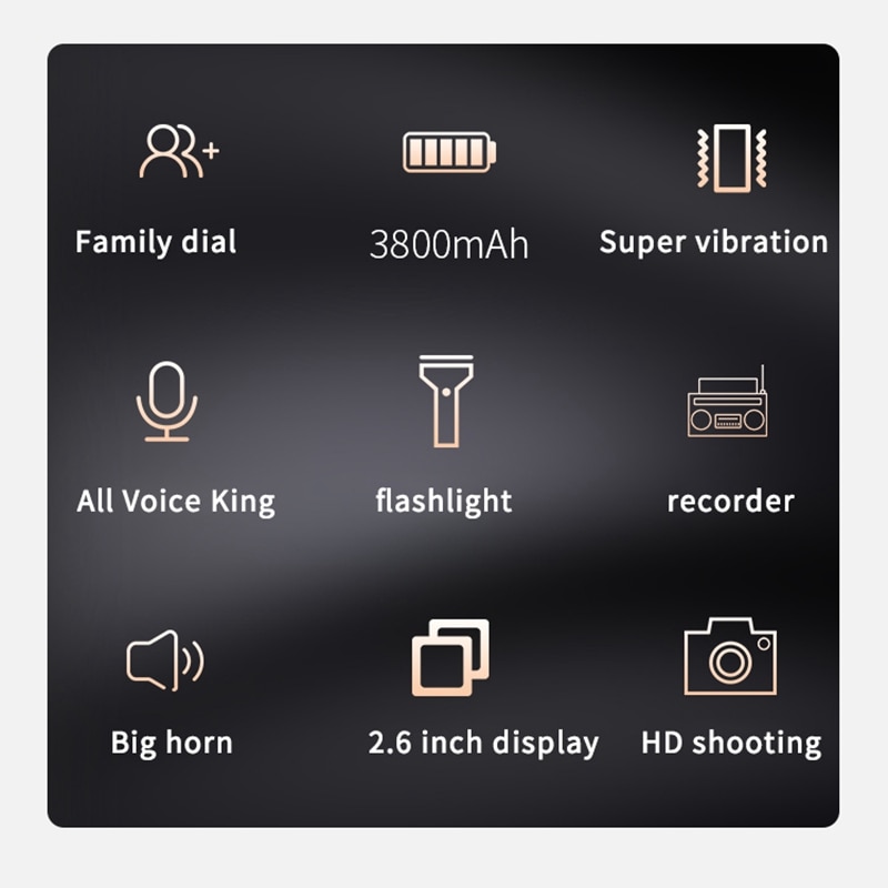 Tkexun NK2720 Slanke Clamshell Mobiele Telefoon Voor Oude Senior Mensen Flip Sleutel Dual Sim (Us Plug)