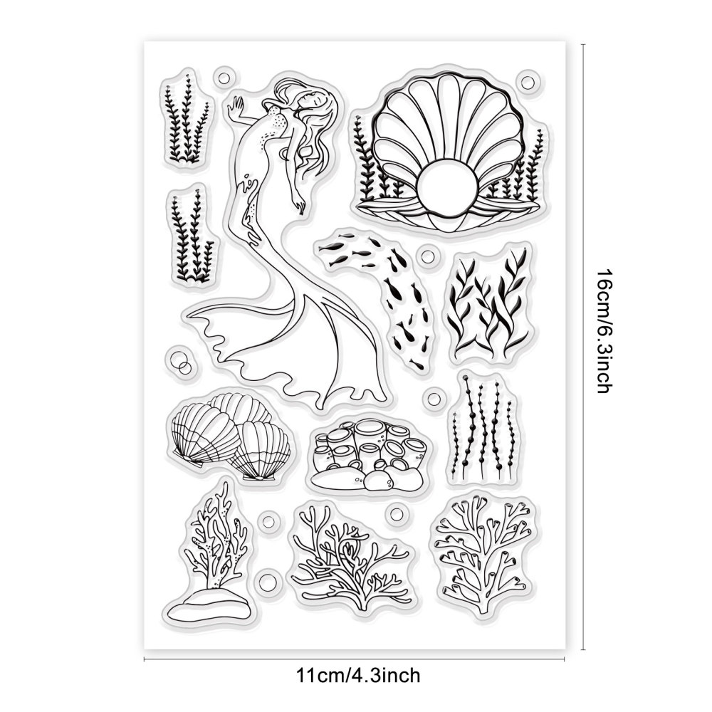 Black Cat Clear Stamps for DIY Scrapbooking Cat Border Silicone Stamp Seals Transparent Stamps for Cards Making Photo Album: WHITE