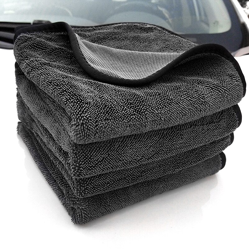 6pcs Microfiber Towels Car Washing Towel Microfiber 600GSM Auto Extra Soft Rag Car Care Cleaning Drying Cloth Grade