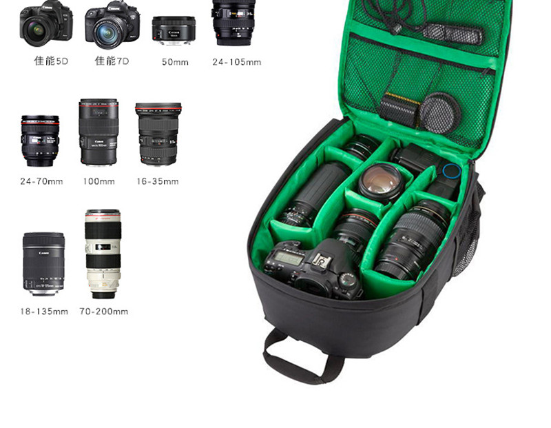 Dslr taske fotografering kamera kamera rygsæk etui til canon eos r  rp 70d 77d 80d 4000d 2000d 5d mark iv iii 6d 7d mark  ii 2 60d 550d