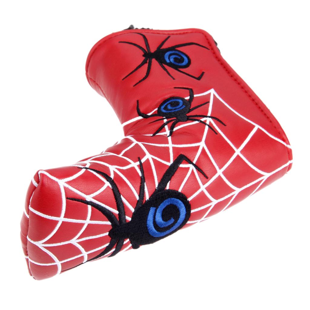 Spindel med silvernät golf putter cover headcover för scotty cameron any blade putter head covers: Röd