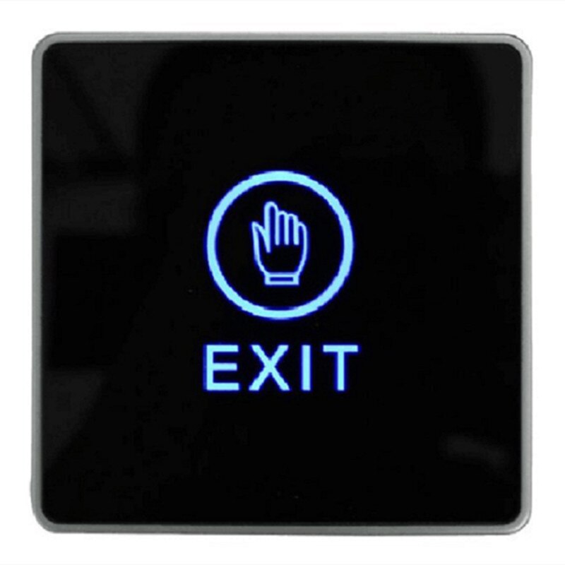 Infrared Door Exit Button Touch Release Push Switch Contactless Bule Backlight for Access Control Systemc Electronic Lock