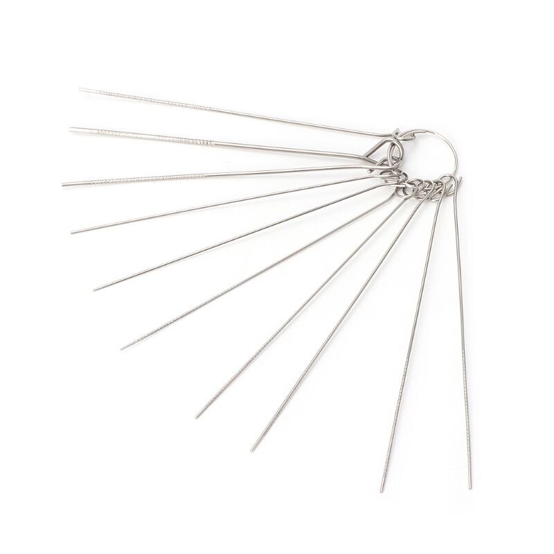Nozzle Cleaner Gas Welding Brazing Cutting Torch Tip Cleaner 10Pcs Set 0.6mm-1.3mm Guitar Nut Needle Files Nozzle Jet