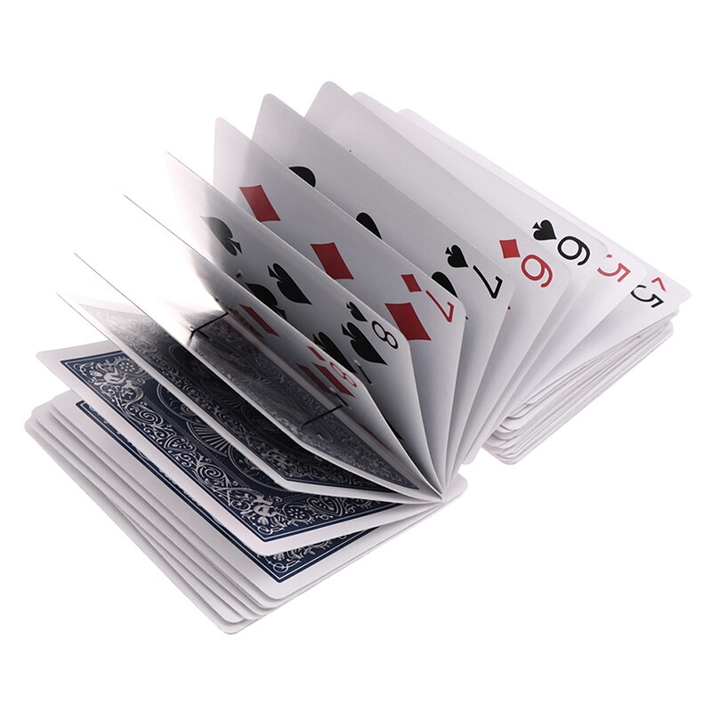 1 sæt magisk bun med kort tryllekunstner trick trick tæt på scene poker rekvisit rød