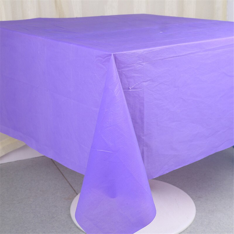 137X138Cm Plastic Tafelkleed Tafelkleed Cover Party Bruiloft Catering Evenementen Servies Tafel Rok Decoratie 9 Kleuren