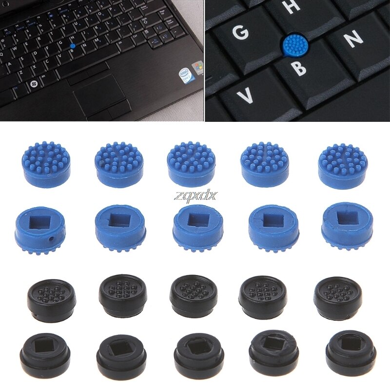 10PCS Trackpoint Pointer Mouse Stick Point Cap For DELL Laptop Keyboard Black/blue color Whosale