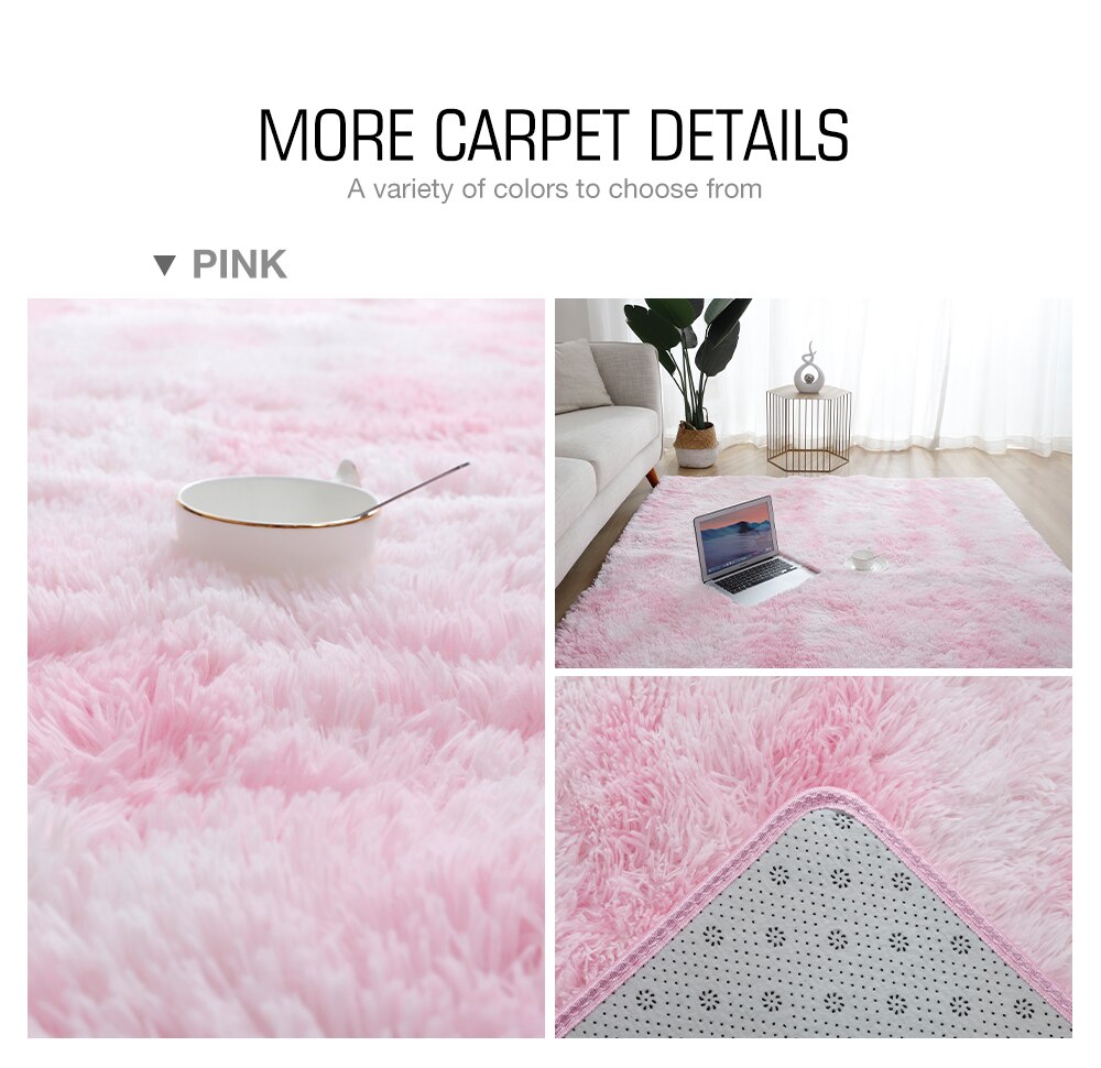 Plush Rug Fluffy Floor Carpets Thick Carpet For Living Room Window Bedside Children Bedroom Decoration Home Accessories Soft Mat