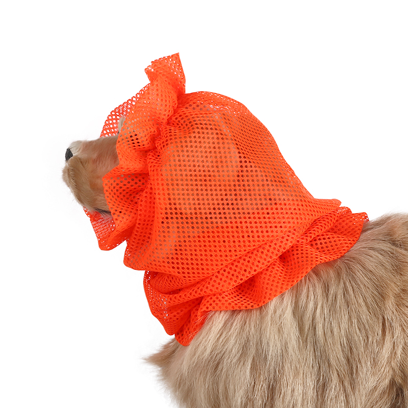 Oorbescherming Hond Oorbeschermers Grooming Puppy Ademend Snel Droog Mesh Doek Hondenhoed Angst Reliëf Accessoires: L / Rood