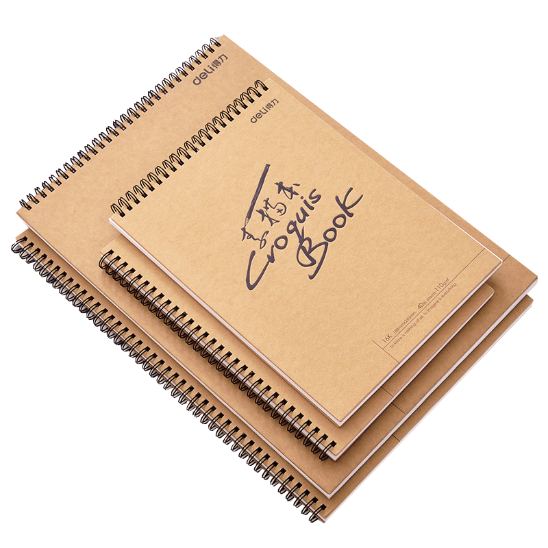 DELI Drawing Paper Artist Painting Drawing Paper Painting Sketching Books Sketch Book 8K/A4/16K Art Sketchbook Painting Supplies