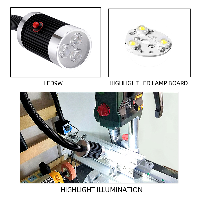 LED CNC Werkzeugmaschine Arbeitslampe Drehmaschine langer Schwanenhals Werkstatt Arbeitsscheinwerfer Magnetisch / Schraubsockel Superhelle Industrielampe