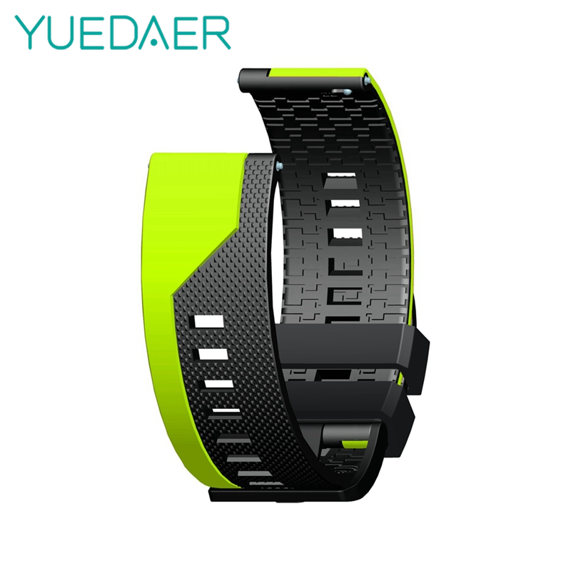 YUEDAER Per Amazfit GTR 47 MILLIMETRI Cinghia Per Huami Amazfit Bip Lite/Stratos 3 2/Pace/GTS watch Band Per Huawei GT 2 Cinturino Della Banda: Black Green / 20mm