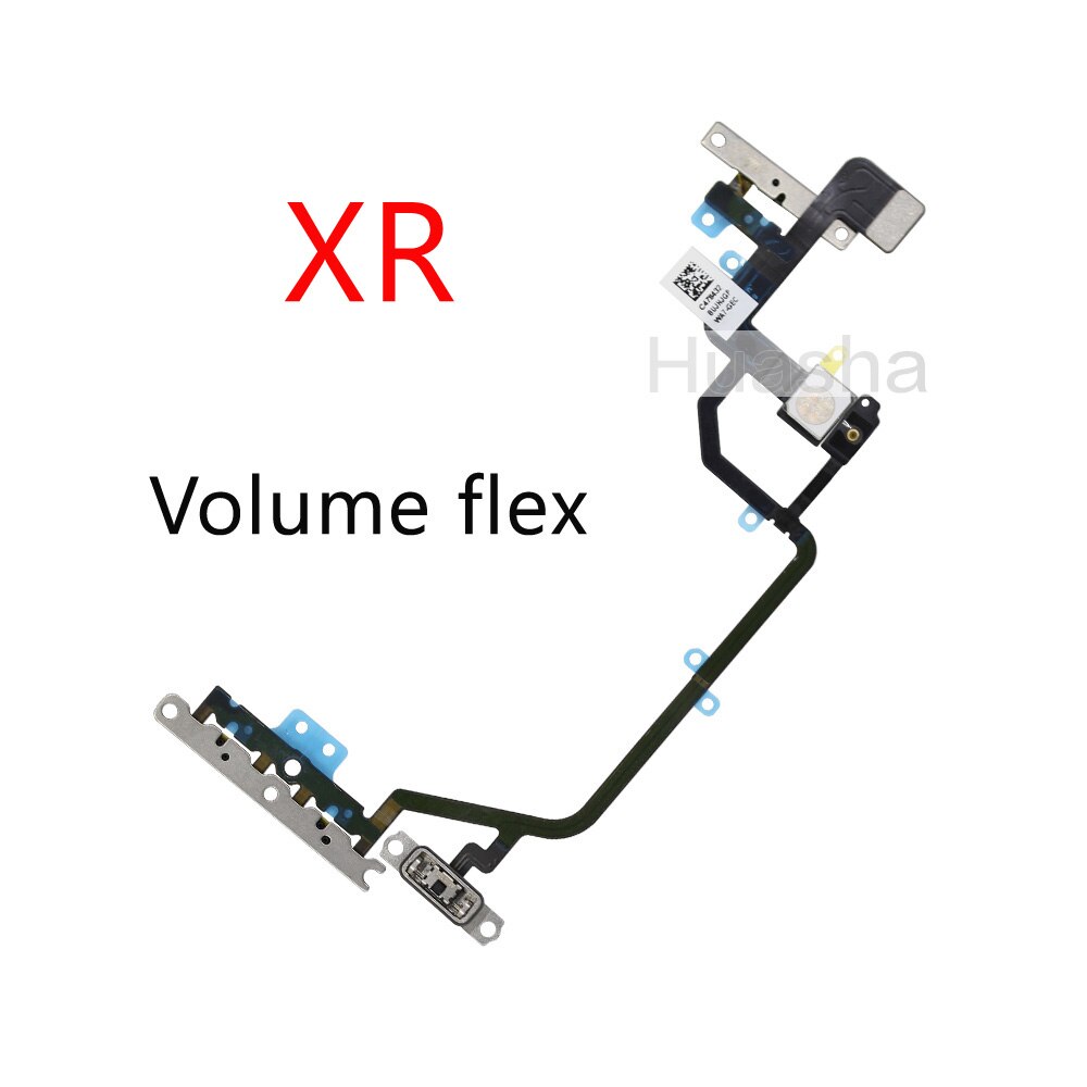 1pcs Für iPhone X Xs Max XR Stumm &amp; Volumen Power Tasten key Schalter Flex Kabel Mobille Telefon Reparatur teile: XR Volume flex