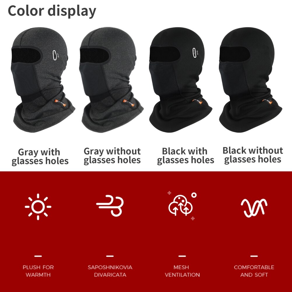 Winter-radmaske aus fleece, wärmend, hält gesicht warm, sturmhaube, skimaske, angelmütze, skimütze, winddicht