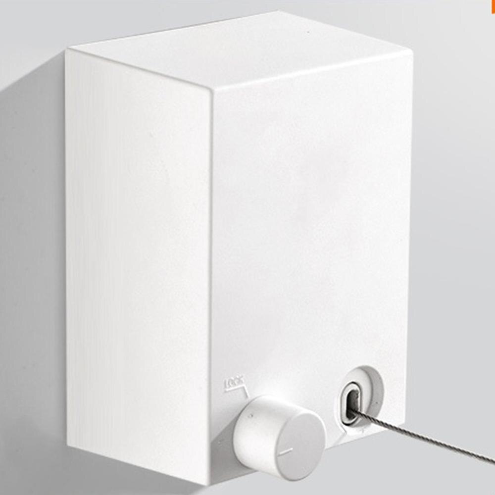 Free Punching Retractable Clothesline Invisible Hotel Balcony Indoor Shrinkable Stainless Steel Wire Drying Rack