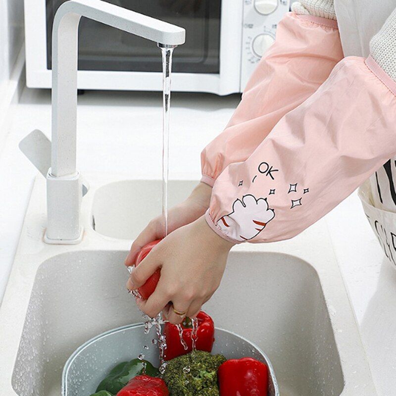 Enkel vandtæt arm over ærme sød ærme til husholdningsbrug antifouling hjem rengøring køkken oversleeve lange ærmer