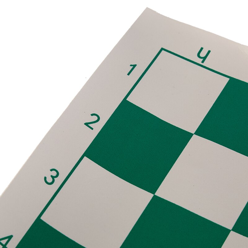 Vinyle tournoi échiquier pour enfants jeux éducatifs vert & blanc tableau magnétique pour les échecs P15 34.5cm