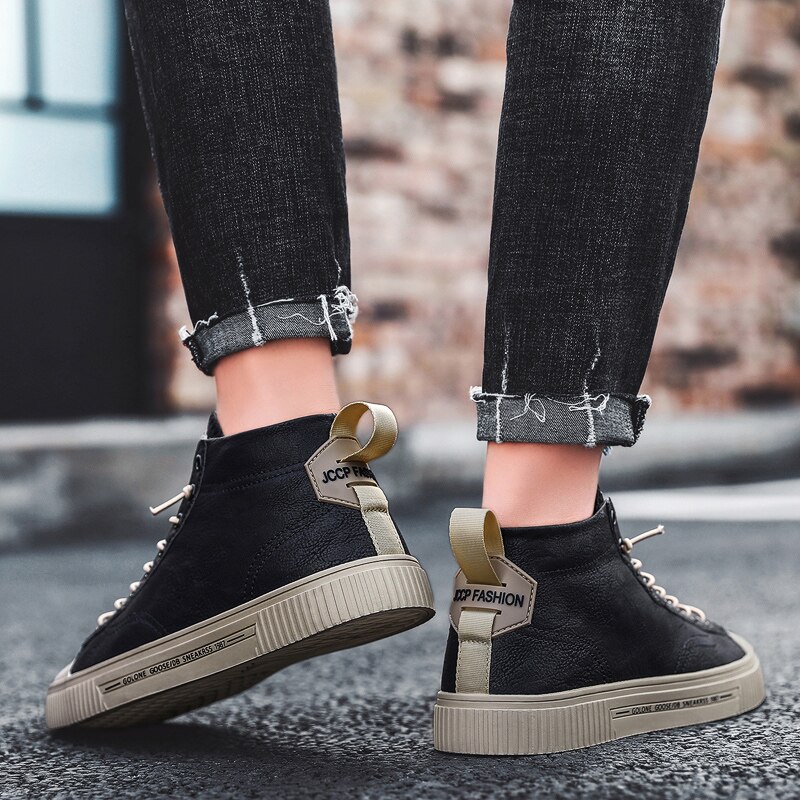 Canvas skor herr och dam sneakers höga klassiska skateboard skor