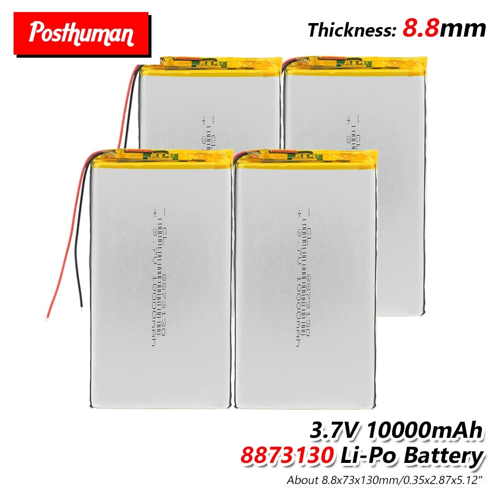 3,7 V 10000mAh Lipo Batterie 8873130 Wiederaufladbare Fahrzeug Reisen li-Ion Li-Po Lithium Li-Polymer Batterie Ersatz batterie
