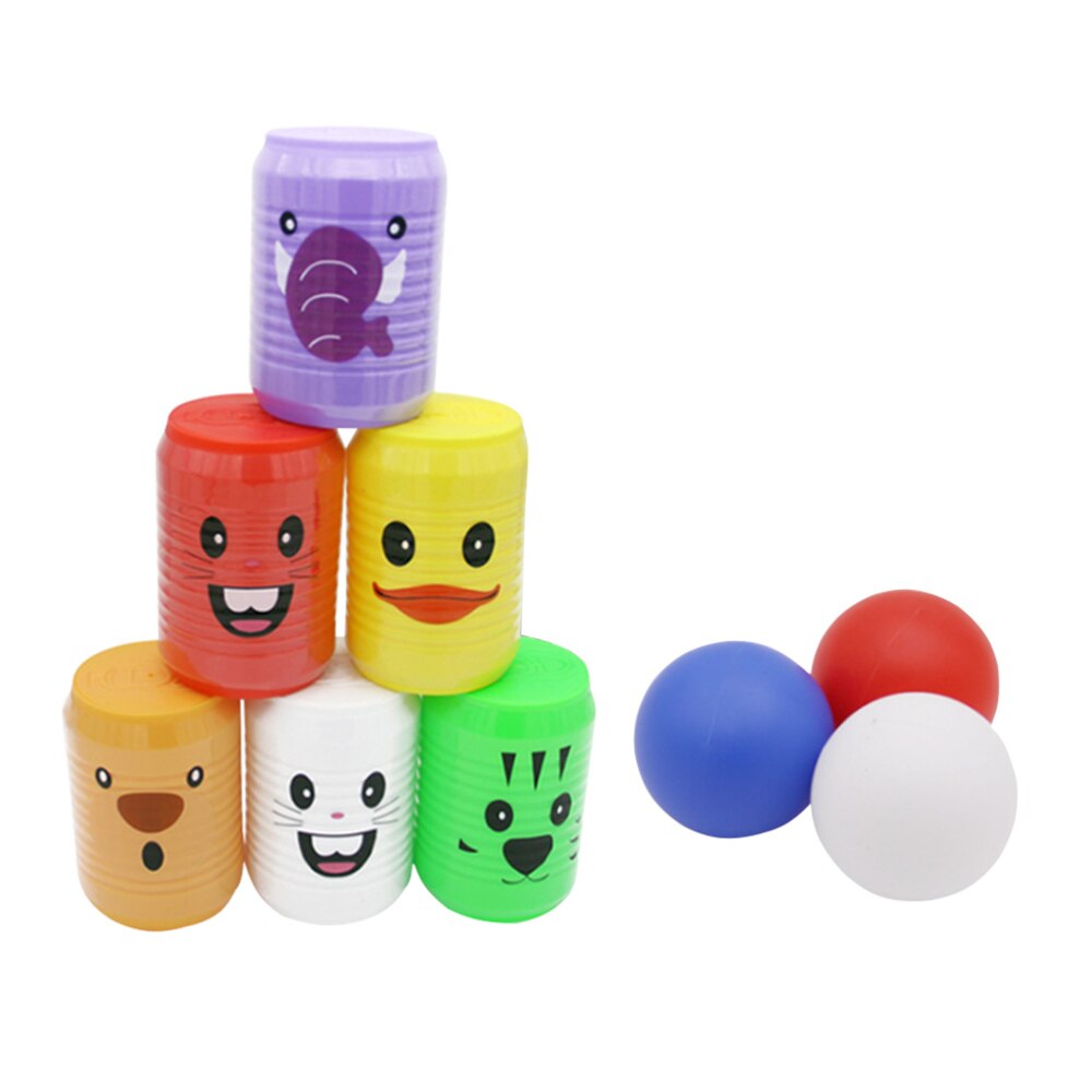 1 Pack 9 Teile Bowling Spielen setzt drinnen draussen Sport Bowling Spiele für freundlicher freundlicher (6 stücke Bowling Dosen + 3 stücke Bälle: Ursprünglich Titel