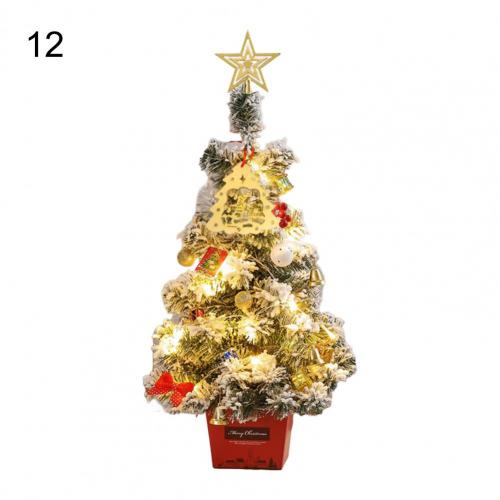 1 Set Simulation Christmas Tree Attractive LED Beautiful Handmade Christmas Tree Model Reusable Christmas Tree Display: 12