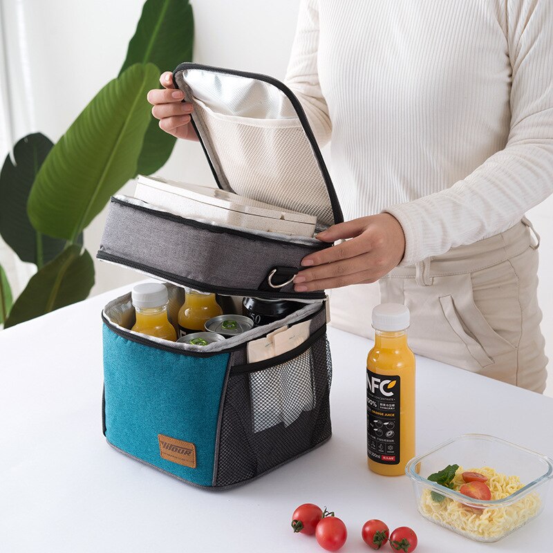 Large Capacity Cooler Bags Oxford Lunch Box Drink Beer Ice Pack Travel Picnic Backpack Thermal Food Bag Carrier