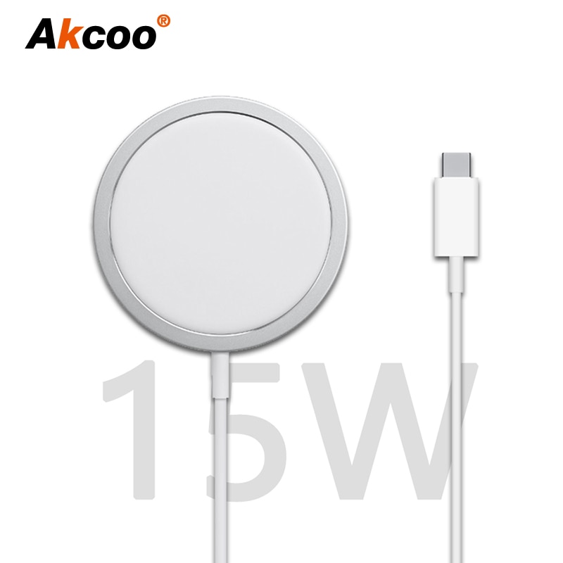 For iPhone 12 Pro Magnetic Wireless Charger 15W Faster Charging Pad Magsafe with Box for Samsung QI Wireless Charger