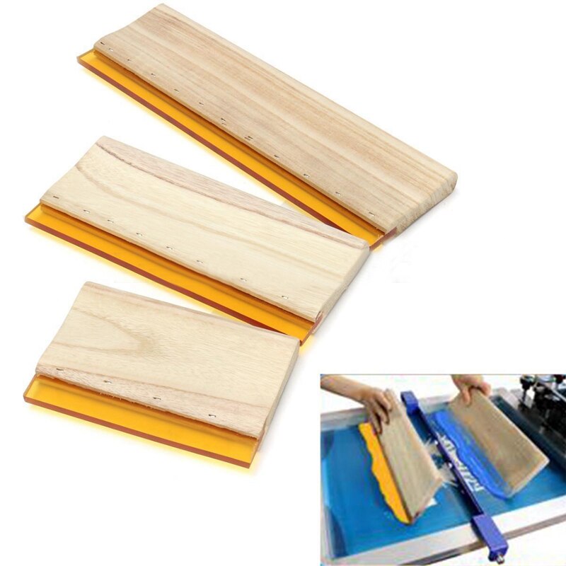 Botique-3 Pcs Silk Sn Printing Squeegee Ink Scaper Scratch Board Tools 16cm 24cm 33cm