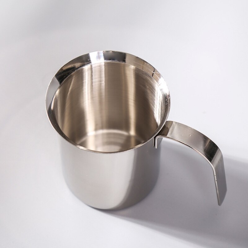 400Ml Handmatige Melkopschuimer Roestvrij Staal Melk Creamer Schuim Mesh Koffie Foamer Creamer Keuken Applicance