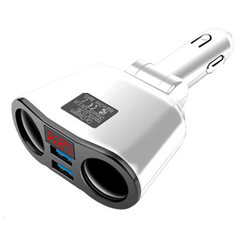 Dc /12v snellader autolader sigarettenaansteker conversieplug voor auto dubbele usb lcd-stopcontact splitter lader stroomadapter: Gewicht