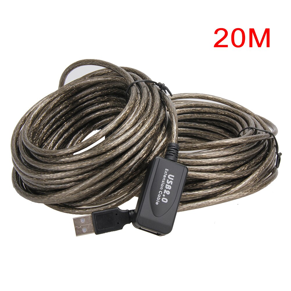 5m 10m 15m 20m USB Kabel Man-vrouw USB 2.0 Verlengkabel Verlengkabel Kabel hoge Snelheid Draad Data Adapter Connector Nieuw