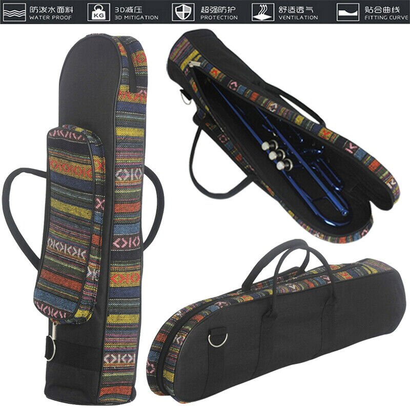 ONS Duurzaam Senior Trompet Gig Bag Carry Case Waterdichte Slap-up Doos Instrument Zak