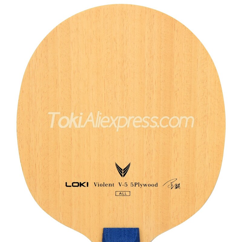 Raqueta de tenis de mesa Original LOKI Violent 5 V5, paleta de bate de Ping Pong de 5 capas de madera, redonda