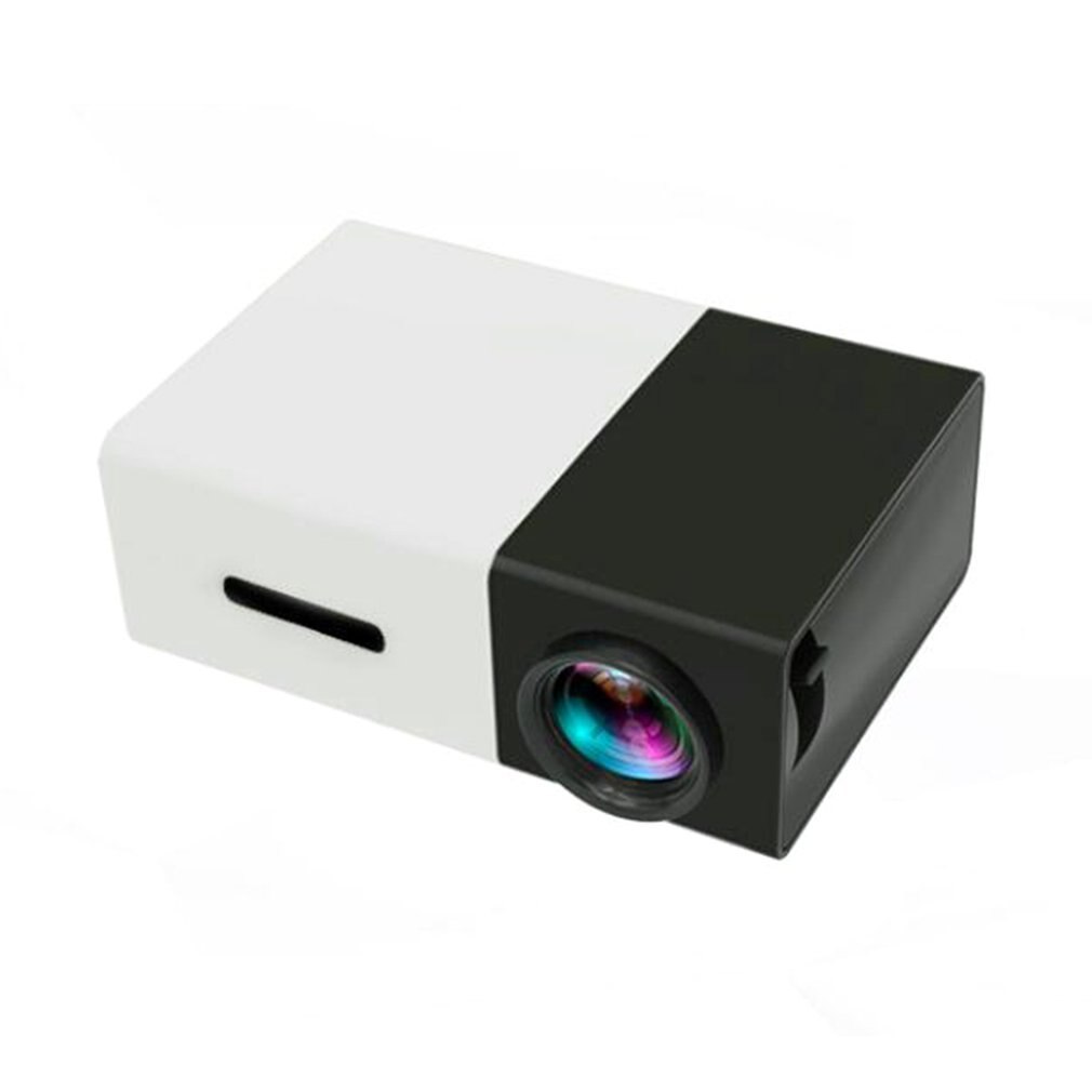 Proyector portátil en blanco y negro YG300, Micro Mini proyector LED, soporte para múltiples idiomas, soporte para documentos multimedia: UK Plug