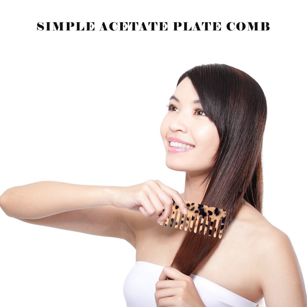 Mini Azijnzuur Plaat Kam Haar Borstel Eenvoudige Anti-Statische Print Kappers Kammen Stijl Kappers Gereedschap