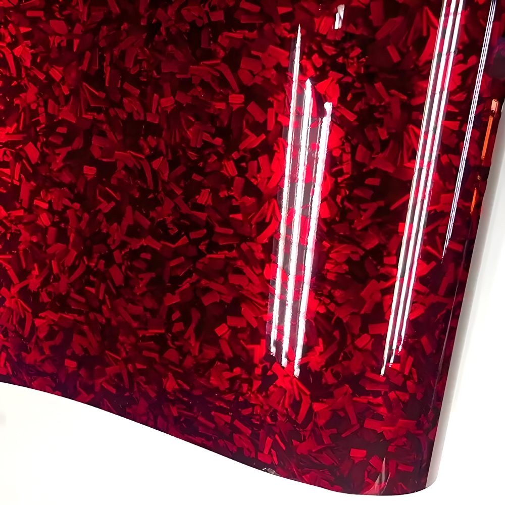 Geschmiedete Kohlefaser-Vinylfolie für Auto und Motorrad, selbstklebendes Vinyl, luftblasenfrei, silberfarben, blau, schwarz, geschmiedete Carbon-Autoverpackungsfolie: XXXL / Brown