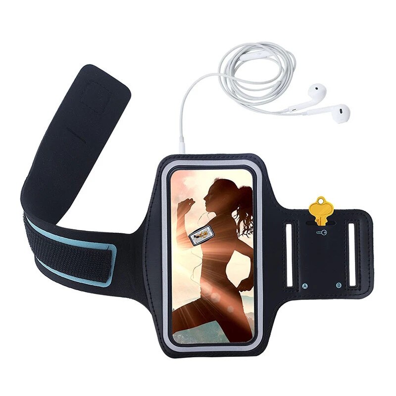 Braçadeiras de Telefonia móvel Ginásio Correr Desporto Arm Band Para Lâmina ZTE A110 A310 A506 A510 A512 Zmax Pro Ajustável Armband proteger Caso