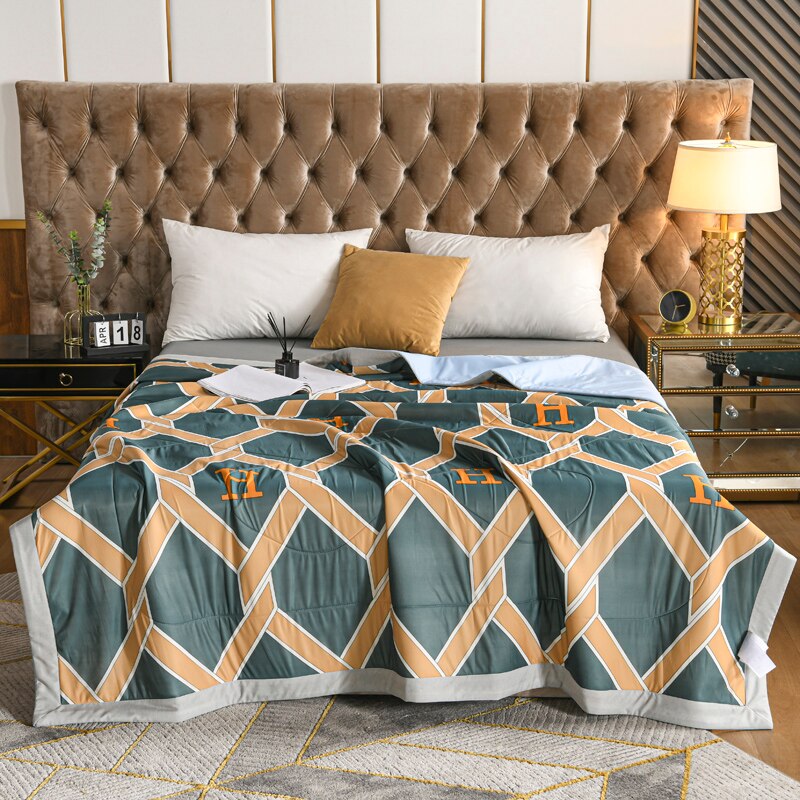 Kuup Cartoon Zomer Cool Latex Quilt Luxe Moderne Airconditioning Latex Vulling Deken Kids Adult Comfortabel Dekbed: 3