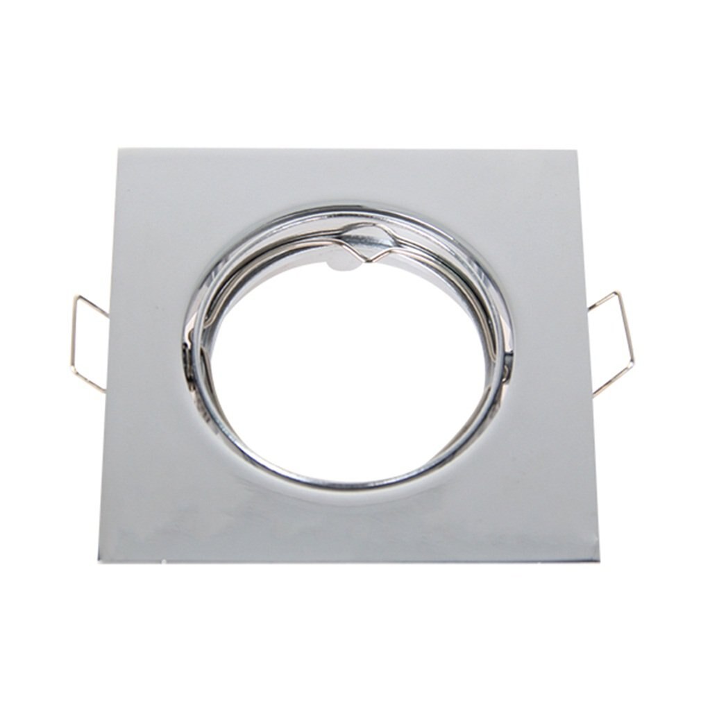 4X/10X Down Light Polished Chrome Mains Recessed Ceiling Downlight Square