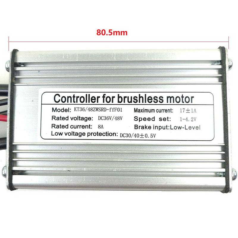 Een Dag Elektrische Fiets 36 V/48 V 17A Vierkante Wave Kt Controller Voor Ebike 250 W/350 W motor Wiel Met Sm Wp Plug En Licht Lijn