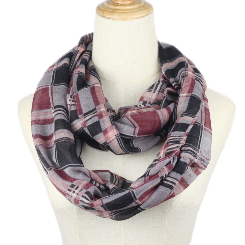Women printed Ring Scarf Infinity Loop Neckerchief Echarpe Foulard Femme snood spring summer autumn: meiyou4
