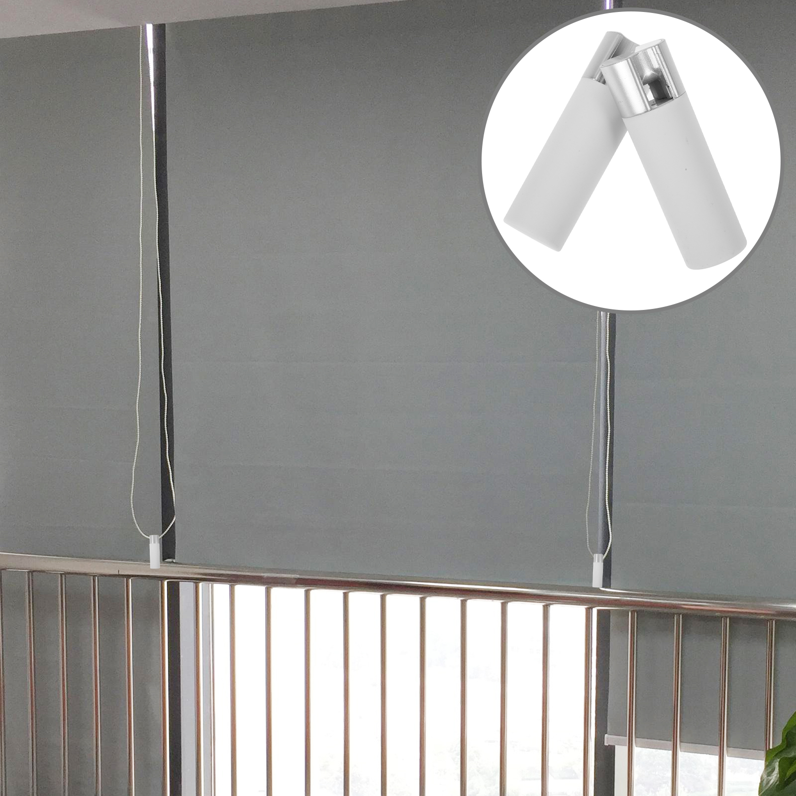 2 uds perilla persianas enrollables accesorios perillas de cordón tiradores de ventana de plástico gotas peso