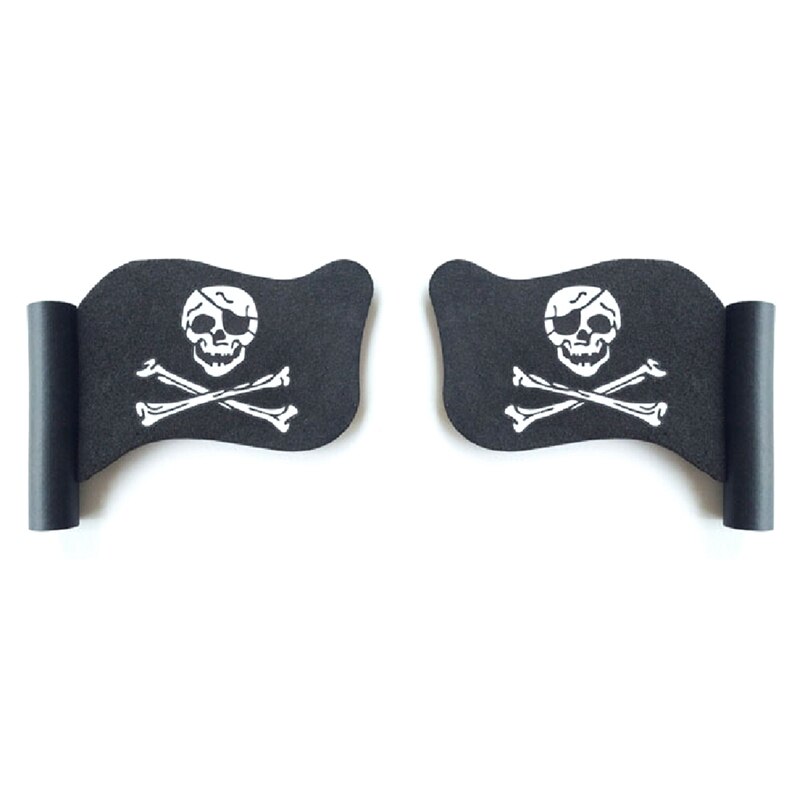 Antenne voiture boule extérieur Pirate drapeau noir Jolly Pirate drapeau Auto antenne voiture stylo Topper boule aérienne décor jouet intérieur